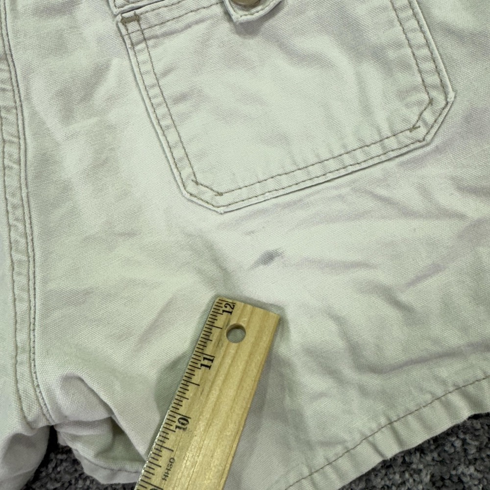 Hydraulic Shorts Womens 7/8 Beige Cargo Twill Pockets Casual Summer City Outdoor - Picture 10 of 10